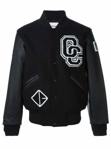 Baseball Varsity Bomber Jacket Black - OPENING CEREMONY - BALAAN 1