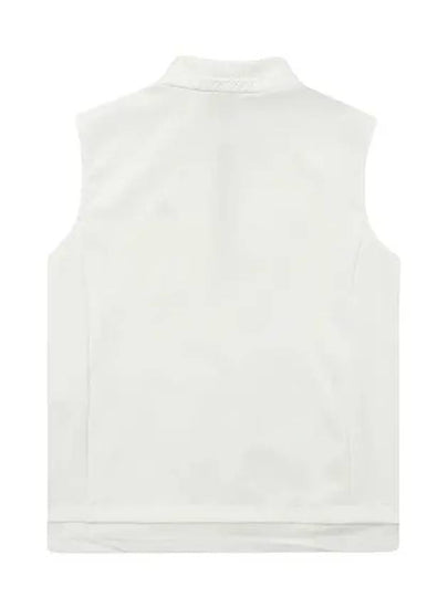 Cushion paper half zip-up vest 9803LZLPWHITE - BLACK&WHITE - BALAAN 2