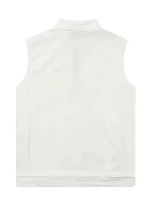 Cushion paper half zip-up vest 9803LZLPWHITE - BLACK&WHITE - BALAAN 2