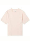 Crew Neck Short Sleeve T-Shirt Powder Pink - ACNE STUDIOS - BALAAN 2