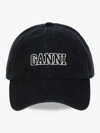 Logo Ball Cap Black - GANNI - BALAAN 2