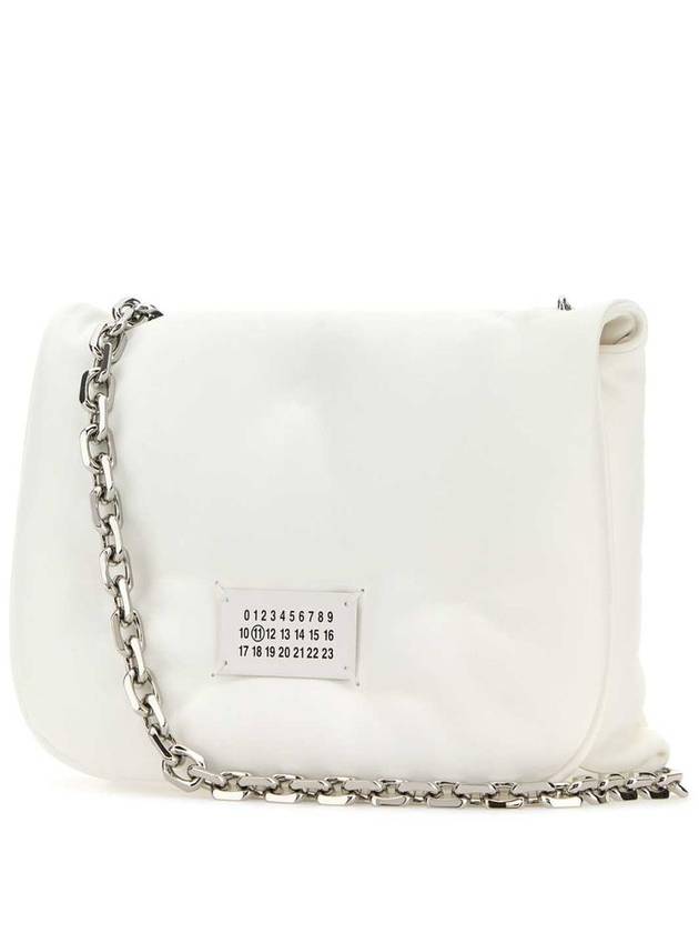 Glam Slam Logo Flap Cross Bag White - MAISON MARGIELA - BALAAN 3