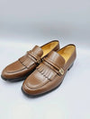 Mirror G Leather Loafers Brown - GUCCI - BALAAN 7