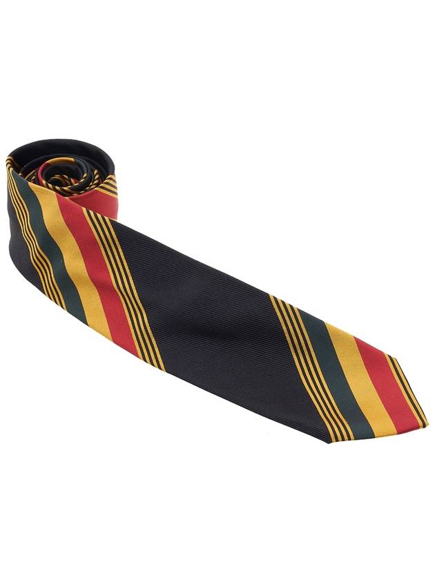 Classic Striped Silk Tie Black - VIVIENNE WESTWOOD - BALAAN 3