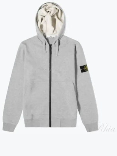 Compass Badge Zip Up Hoodie Grey - STONE ISLAND - BALAAN 2