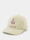 Tyron Glitter Logo Ball Cap Beige - ISABEL MARANT - BALAAN 2