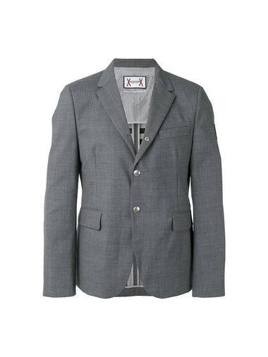 Gamme Bleu Button Blazer Jacket Grey - MONCLER - BALAAN 1