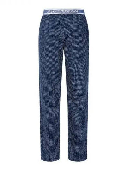 UNDERWEAR Men s Logo Banding Woven Lounge Pants Navy 271636 - EMPORIO ARMANI - BALAAN 1