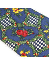 Davidoff 100 silk blue flower pattern tie - ETC - BALAAN 5