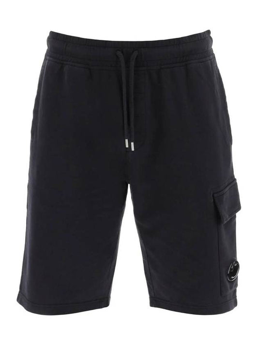 Lens Banding Cargo Shorts Navy - CP COMPANY - BALAAN.