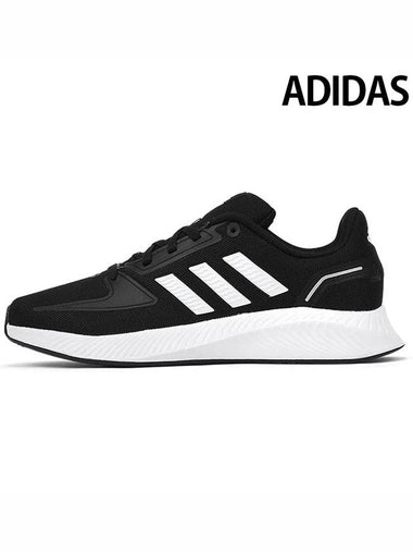 GS Running Shoes Run Falcon 20 K Black White FY9495 - ADIDAS - BALAAN 1