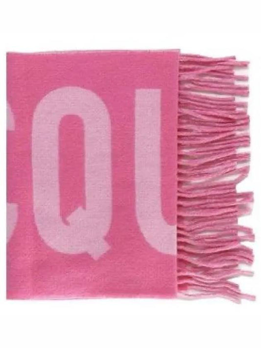 Lecharpe Fringe Logo Virgin Wool Muffler Pink - JACQUEMUS - BALAAN 2