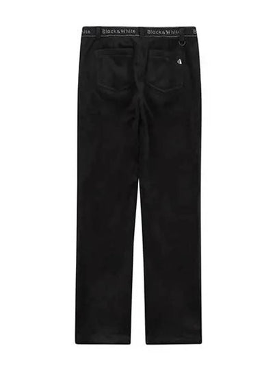 Women s Corduroy Mink Bonding Pants 5114LXWP BLACK - BLACK&WHITE - BALAAN 2