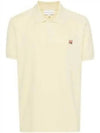 Fox Head Patch Cotton Polo Shirt Yellow - MAISON KITSUNE - BALAAN 2