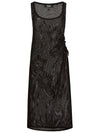 Runway Mugung Crochet Knit Layered Long Dress Black - ULKIN - BALAAN 2