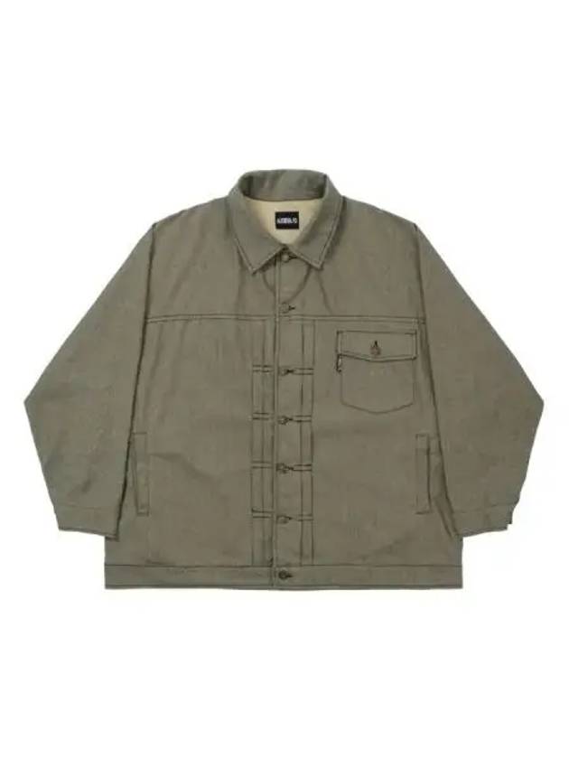 Batwing two tone twill jacket khaki - AJOBYAJO - BALAAN 1