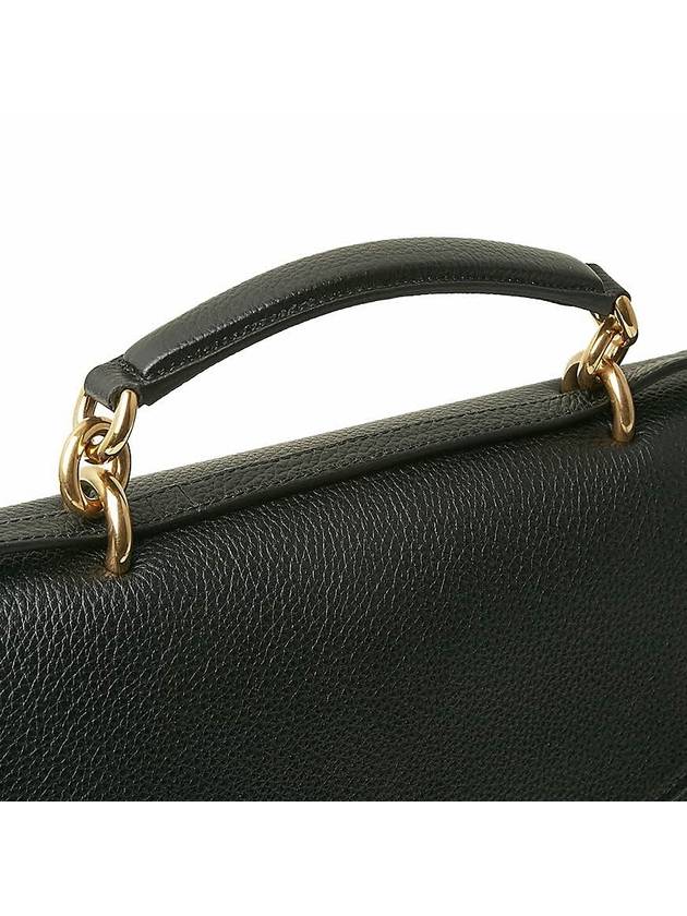 Gancini Small Tote Bag Black - SALVATORE FERRAGAMO - BALAAN 8