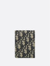 Oblique Jacquard Bifold Card Wallet Beige Black - DIOR - BALAAN 2