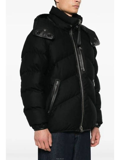 Wool Cashmere Down Jacket Black - TOM FORD - BALAAN 2