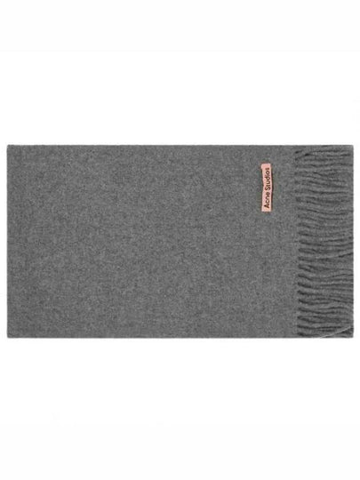 Wool Fringe Muffler Grey Melange - ACNE STUDIOS - BALAAN 2