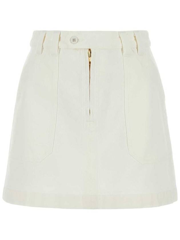 Sarah Short A-line Skirt White - A.P.C. - BALAAN 2