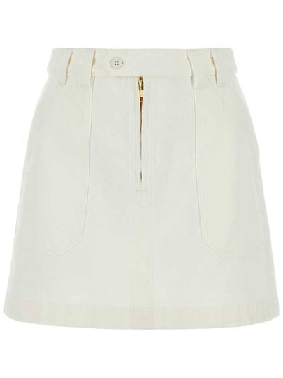 Sarah Short A-line Skirt White - A.P.C. - BALAAN 2