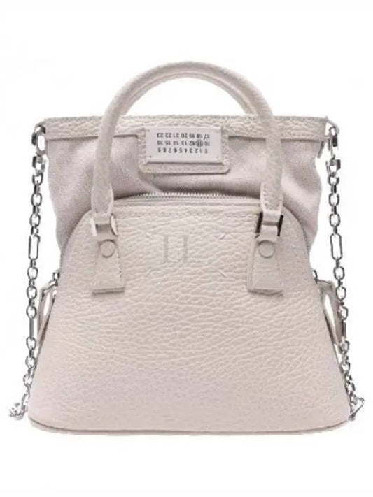 5AC Classique Micro Tote Bag Light Grey - MAISON MARGIELA - BALAAN 2