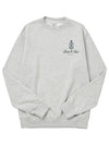 Vendome Crew Neck Cotton Sweatshirt Grey - SPORTY & RICH - BALAAN 1