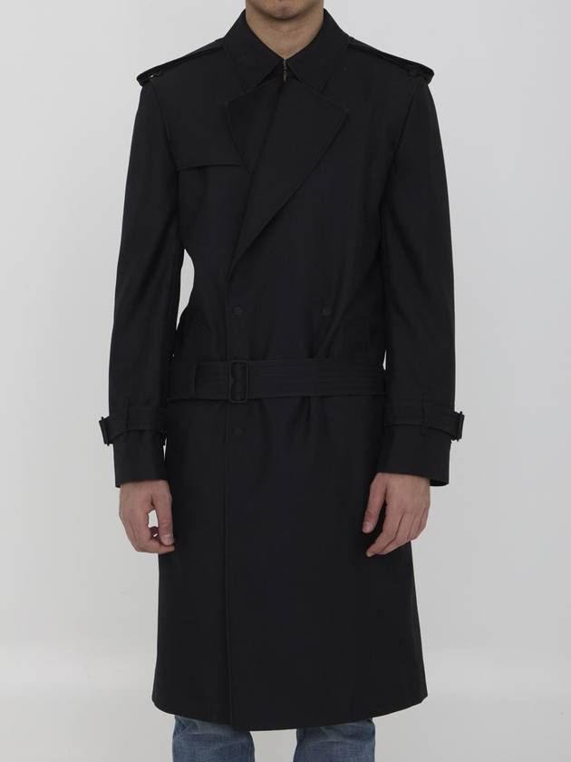 Belted Long Trench Coat Black - BURBERRY - BALAAN 2