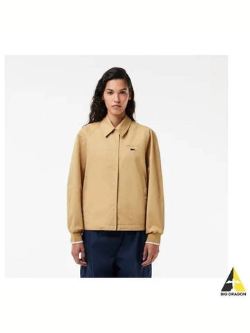 Women s Rene oversized COACH jacket light beige - LACOSTE - BALAAN 1