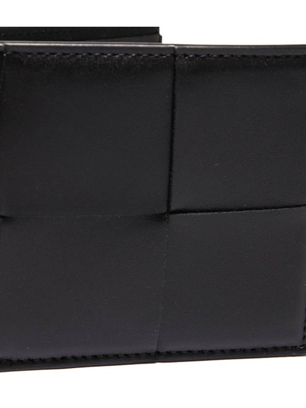 Intrecciato Cassette Half Wallet Black - BOTTEGA VENETA - BALAAN 5