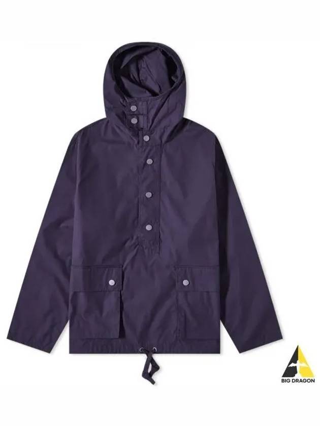 Cotton Nylon Poplin Strap Smock NCOS OW 3 NAVY Jacket - NIGEL CABOURN - BALAAN 1