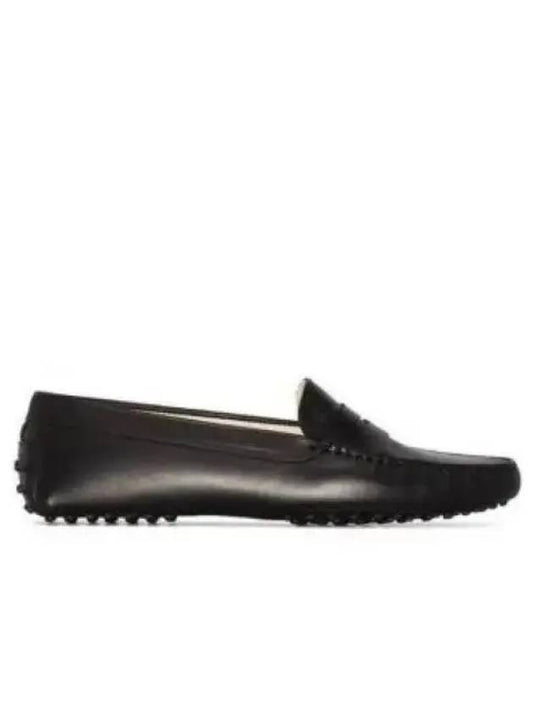 Women's Gommino Leather Driving Shoes Black - TOD'S - BALAAN 2