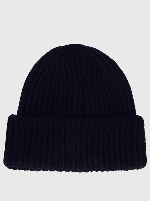 Extra Fine Merino Wool Goggle Beanie Navy - CP COMPANY - BALAAN 3