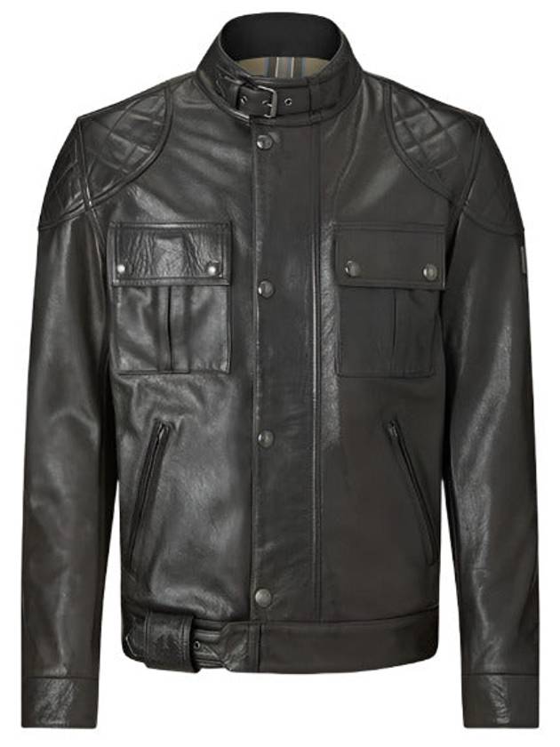 Brooklands Motorcycle Leather Jacket 105376 ATBLK - BELSTAFF - BALAAN 2