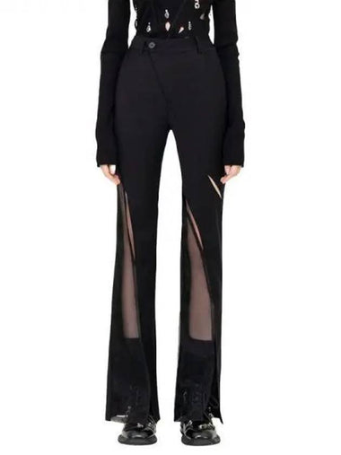 Feng Chen Wang cut out flare pants 271706 - FENG CHEN WANG - BALAAN 1