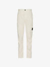 Stretch Cotton Gabardine Garment Dyed Cargo Straight Pants Stucco - STONE ISLAND - BALAAN 3