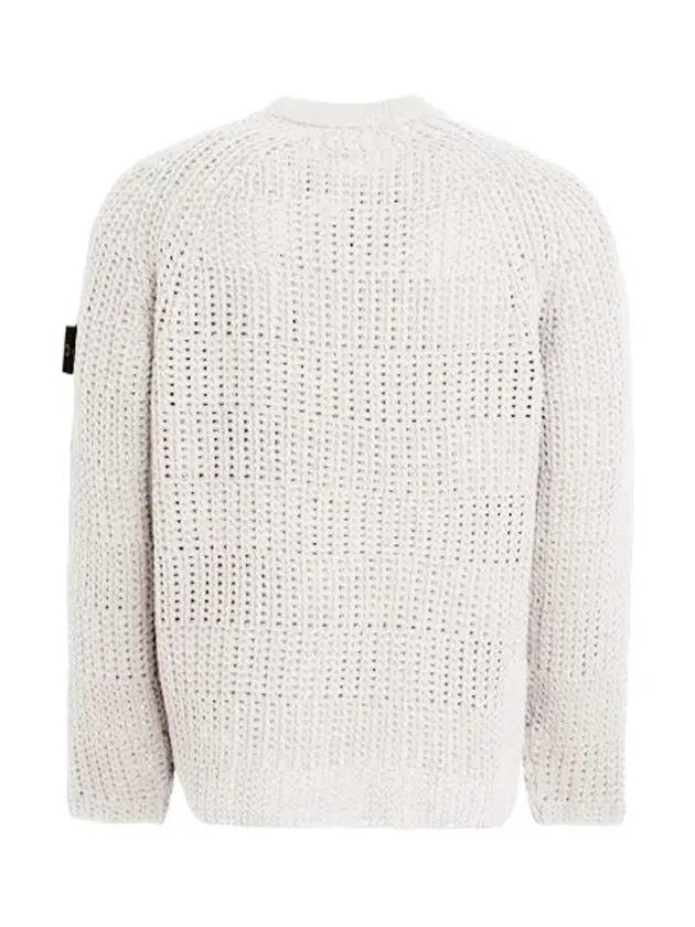 Wappen Patch Knit Top Off White - STONE ISLAND - BALAAN 4