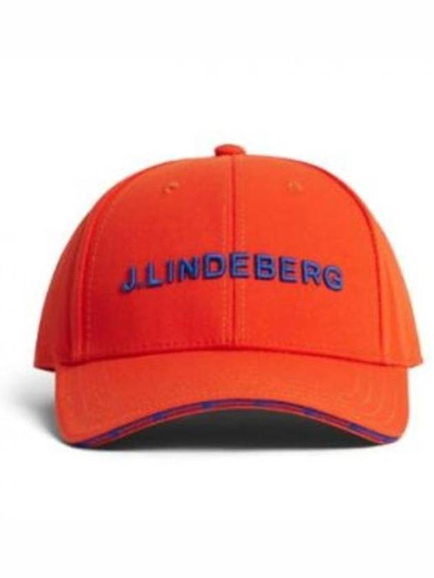 Hennric Embroidered Logo Ball Cap Tangerine Tango - J.LINDEBERG - BALAAN 2