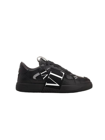 VL7N logo band low-top sneakers black - VALENTINO - BALAAN.