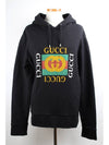 Vintage Square Logo Hooded T shirt M - GUCCI - BALAAN 1