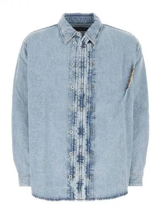 Y PROJECT HOOK AND EYE Denim Shirt 271358 - Y/PROJECT - BALAAN 1