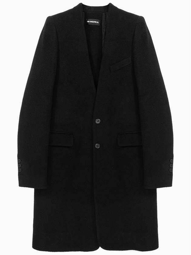 Celine No Collar Black Women's Wool Coat 2202WCO02FA113 099 - ANN DEMEULEMEESTER - BALAAN 1