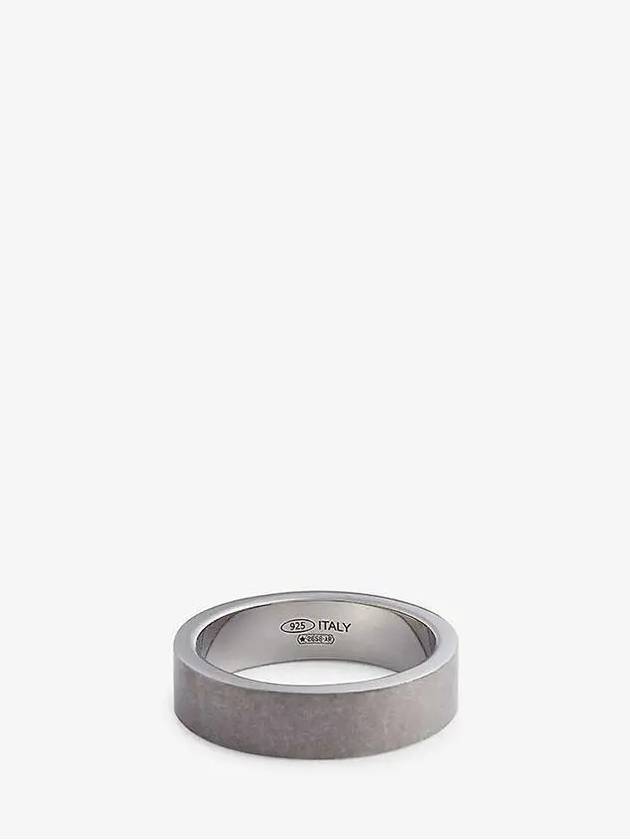 Maison Margiela Upside Down Logo Ingrave Vintage Silver Ring Ring - MAISON MARGIELA - BALAAN 2