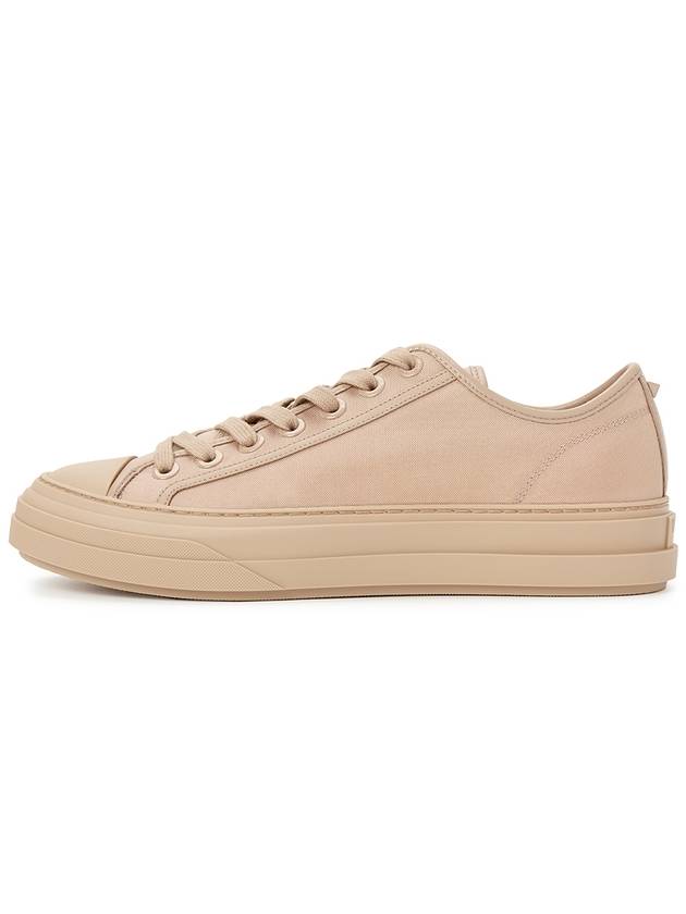 Rockstud Leather Low Top Sneakers Rose - VALENTINO - BALAAN 5