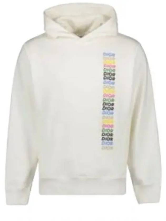 Comfort Fit Cotton Hoodie White - DIOR - BALAAN 2