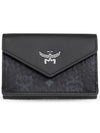 Wallet With Logo Women s Black - MCM - BALAAN 1