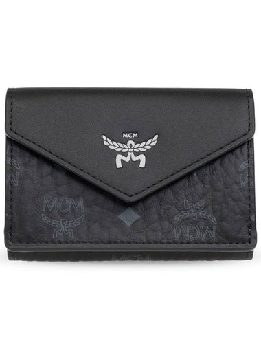 Wallet With Logo Women s Black - MCM - BALAAN 1