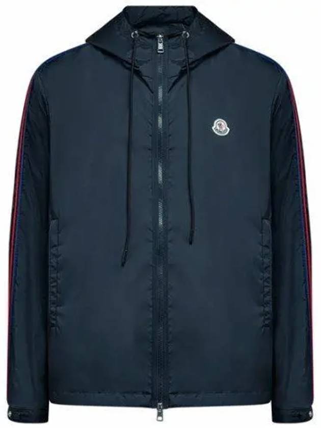 Men's Hattab Hooded Jacket Navy - MONCLER - BALAAN 2