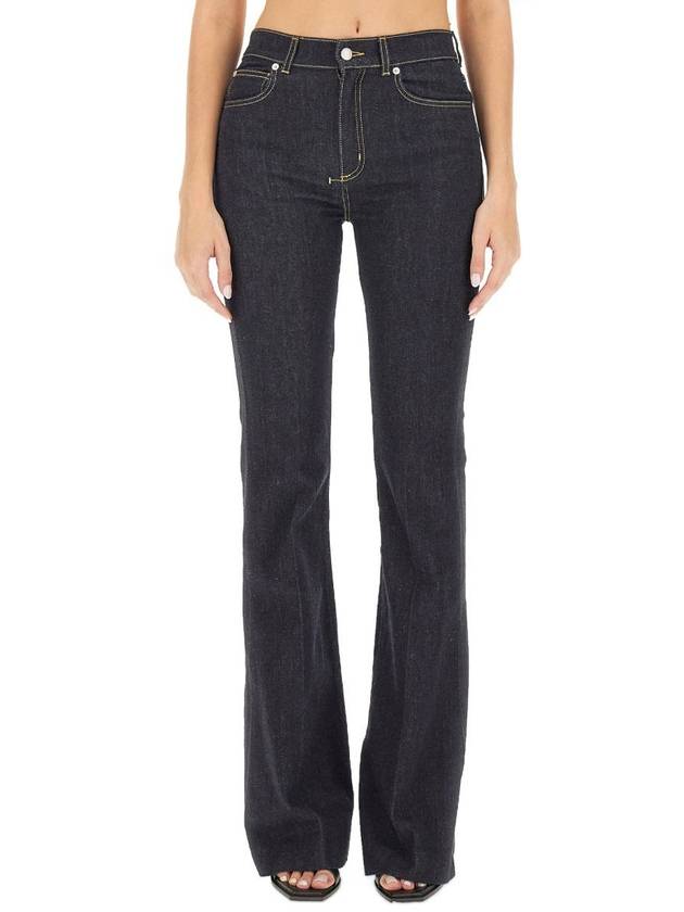 Denim Straight Pants 768175QMACK 4484 Blue - ALEXANDER MCQUEEN - BALAAN 2